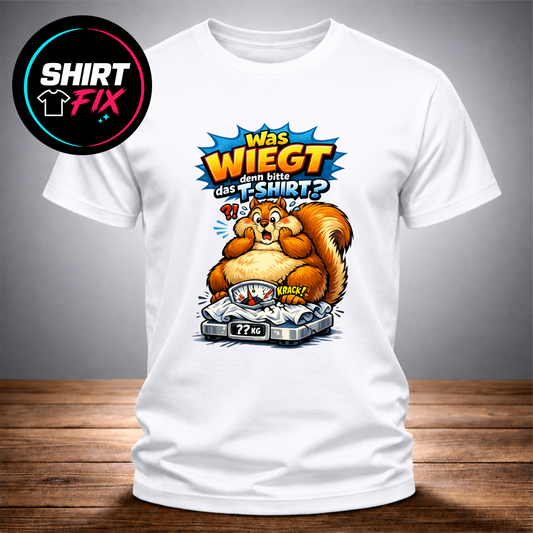 Was wiegt denn bitte das T-Shirt? – Das witzige Fun-Shirt für alle mit Humor