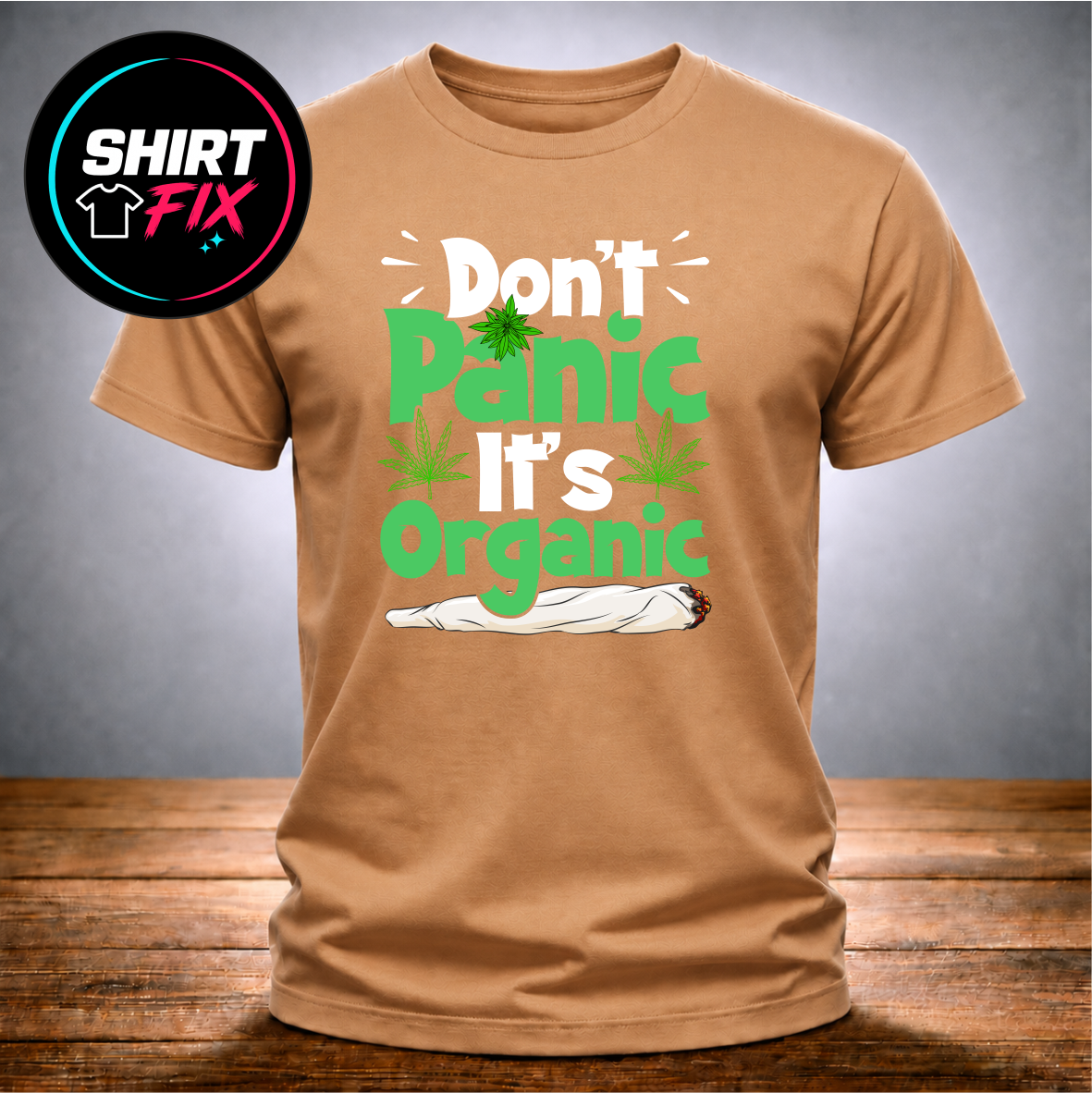 Cannabis Weed Hanf Funshirt – Don´t Panic It´s Organic